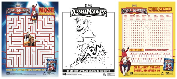 Russell Madness Printable Activity Sheets