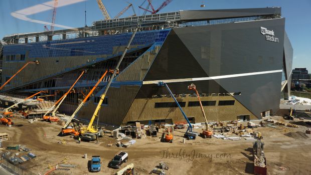 U.S. Bank Stadium Construction Site July 2015