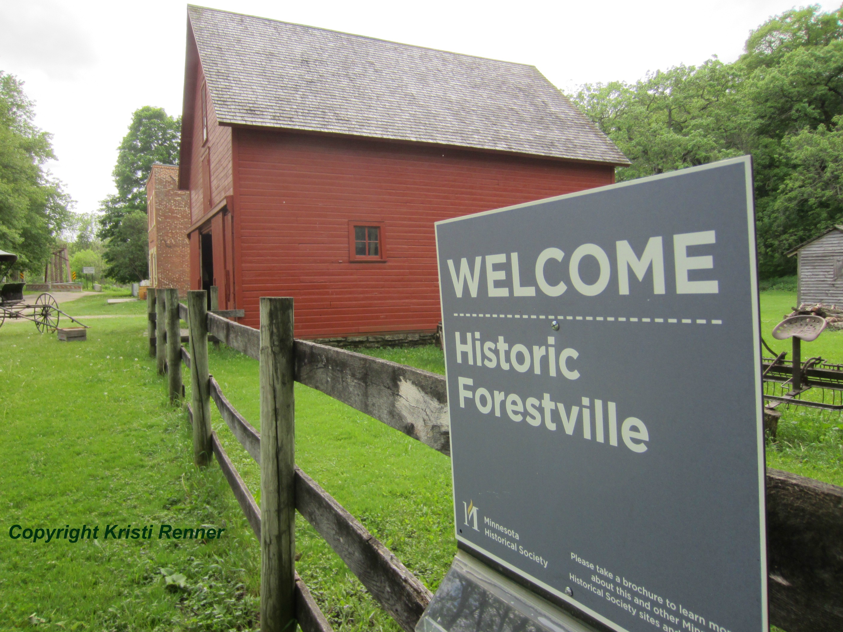 historic Forestville red barn