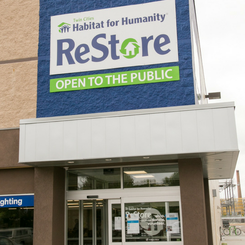 Twin Cities Habitat for Humanity ReStore entrance