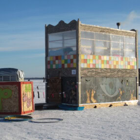 Art Shanty on Lake Harriet.