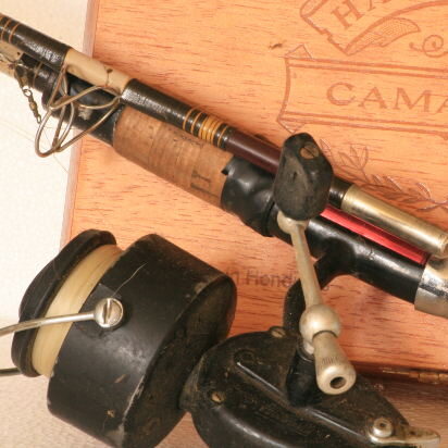 collectible fishing rod and reel.
