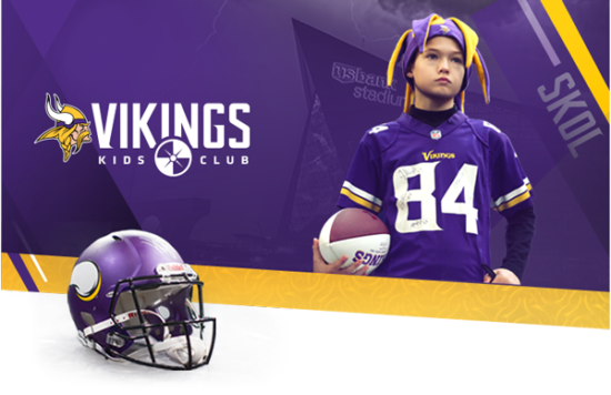 Franklin Youth Minnesota Vikings Receiver Gloves