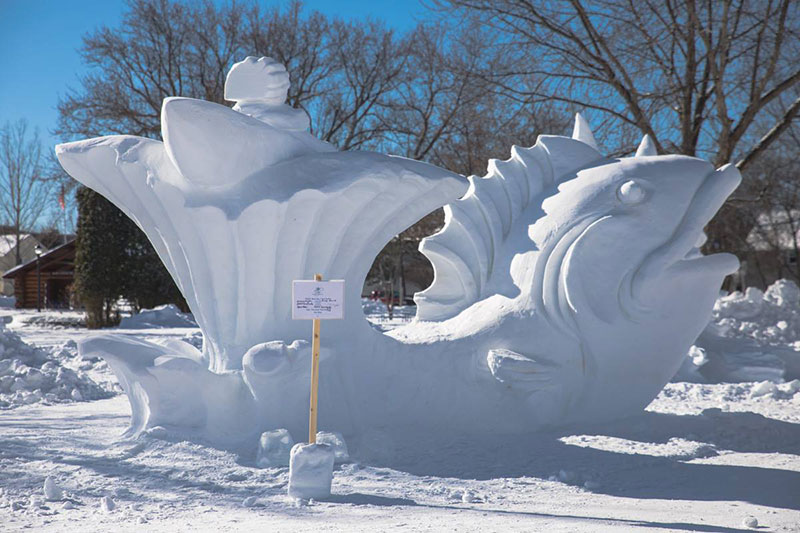 Ely Winter Festival Snow Sculpture