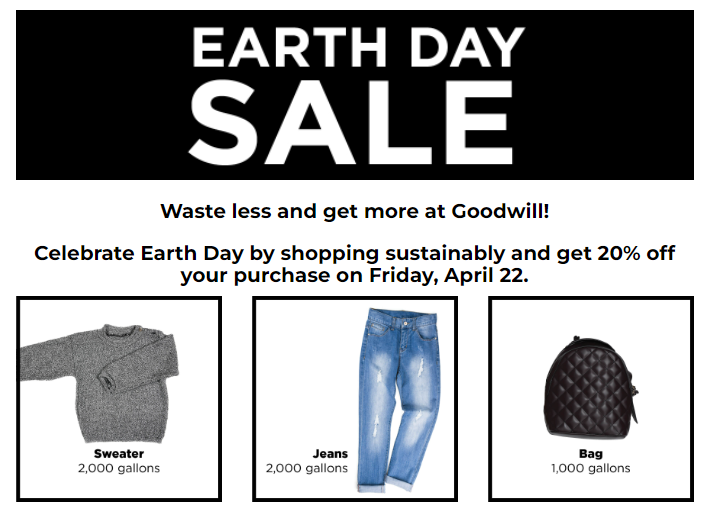 Goodwill Earth Day Sale: 20% Off – Friday, April 22 - Thrifty Minnesota