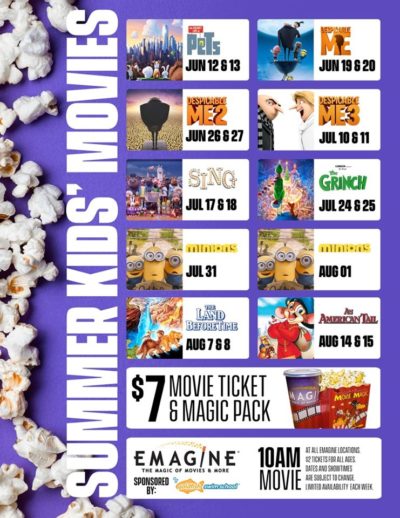 Emagine Kids Summer Movie Series – $2 Admission - Thrifty Minnesota