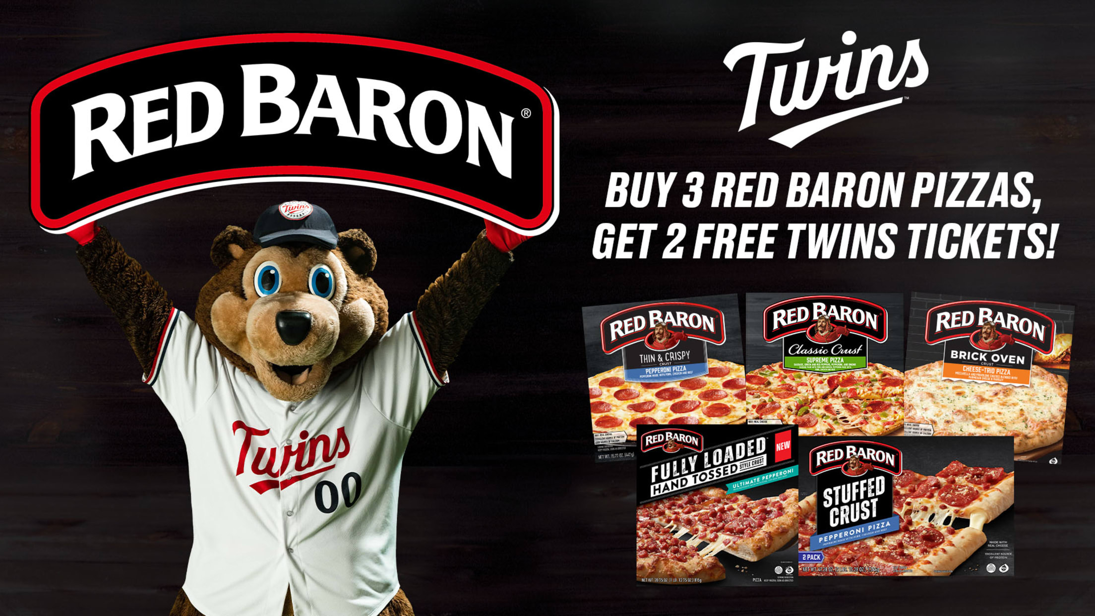 Red Baron Pizza Twins Tickets