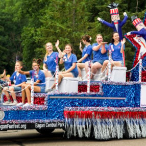 Eagan July 4th Funfest Ambassador Parade Float.