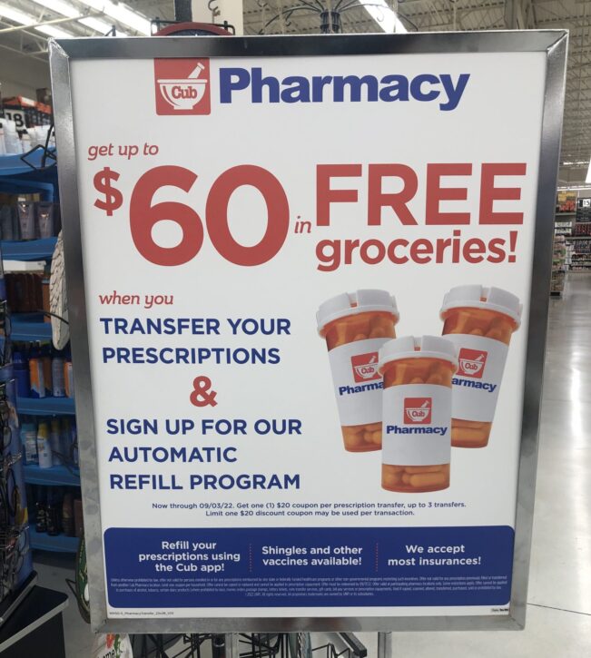 Cub Pharmacy prescription transfer coupon