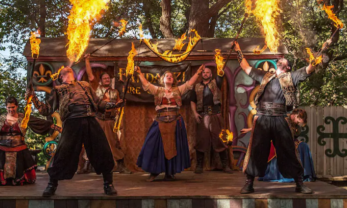 fire eaters at Minnesota Renaissance Festival