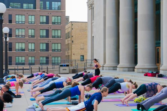 Union Depot free yoga Outdoors