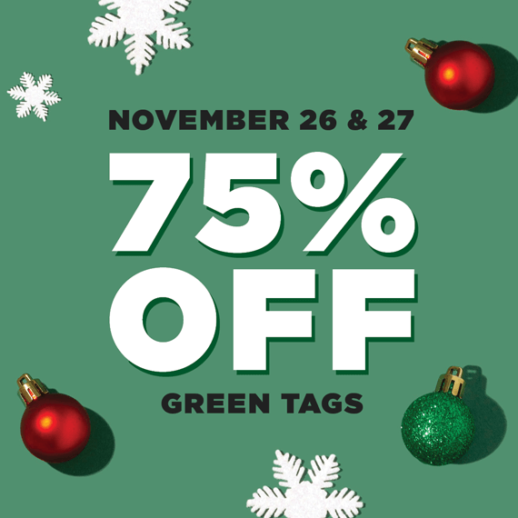 Goodwill Black Friday Sale 75 Off Green Tags Thrifty Minnesota