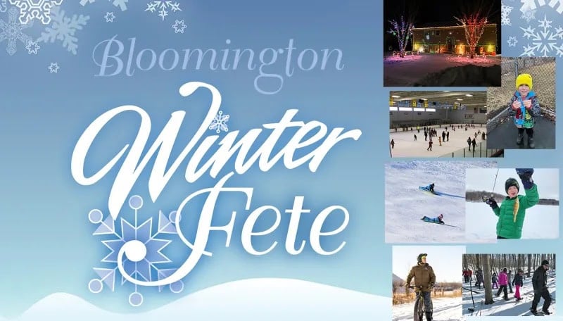 Bloomington Winter Fete event poster.