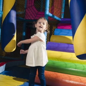 Girl in Indoor Playground