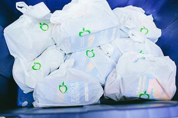 YMCA Food distribution bags