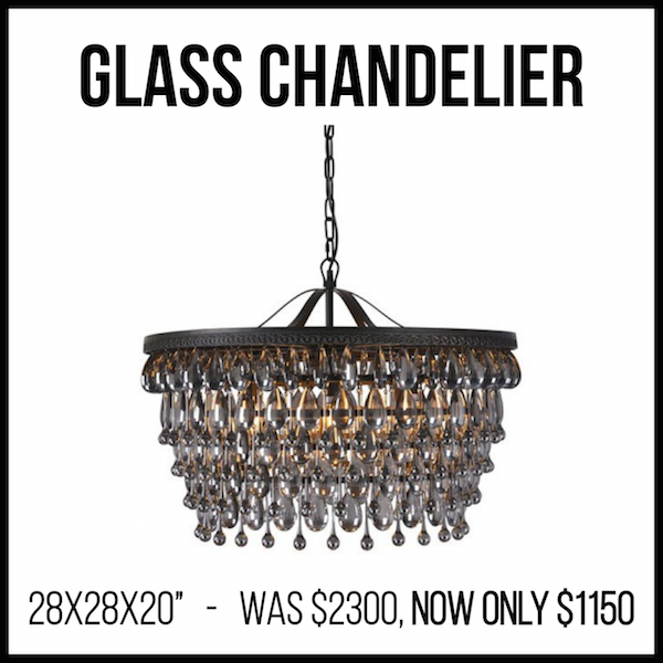 glass chandelier