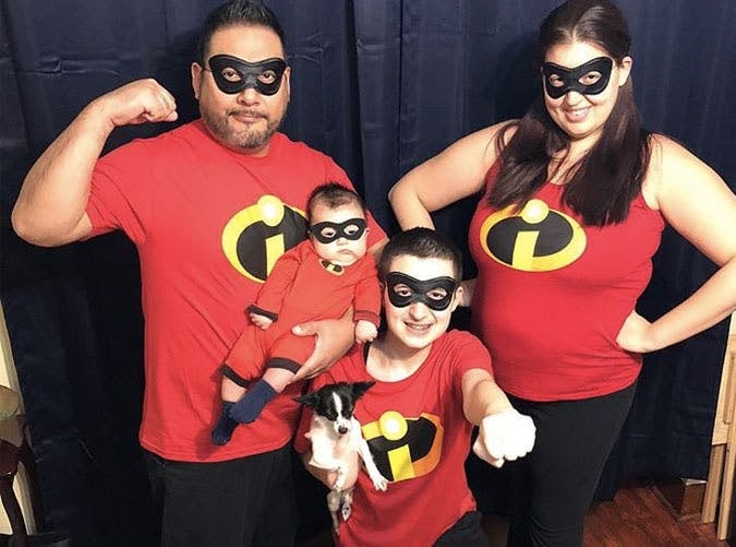 family in The Incredibles costumes