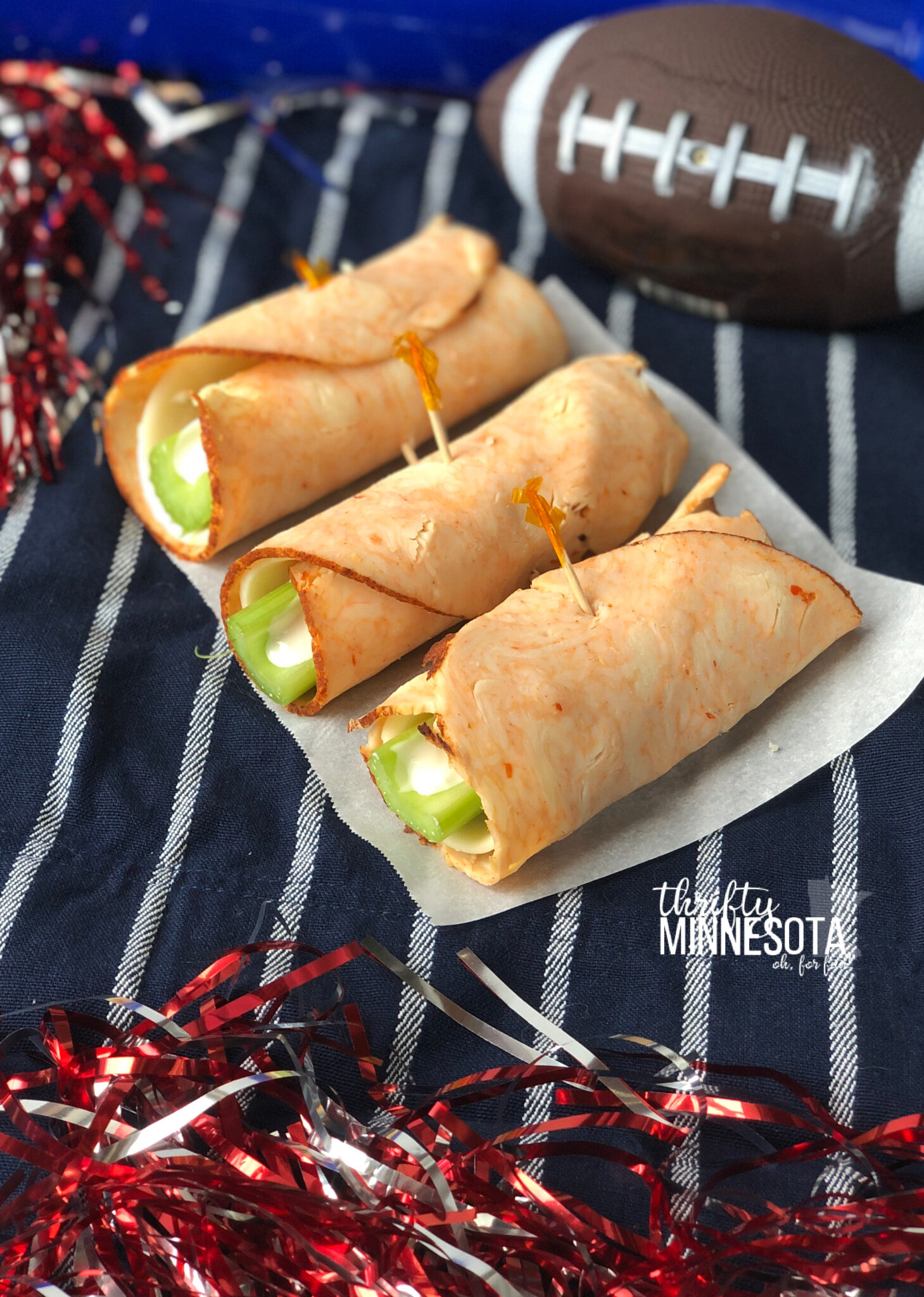 Buffalo Chicken Roll-Ups Recipe for the Big Game - Thrifty Minnesota