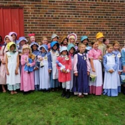 Laura Ingalls and Nellie Olson Look-Alike contest in Walnut Grove Mn.