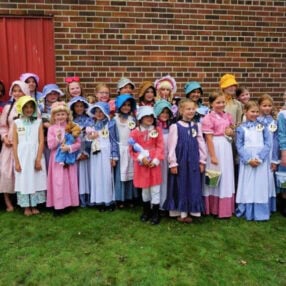 Laura Ingalls and Nellie Olson Look-Alike contest in Walnut Grove Mn.