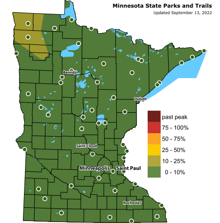 Minnesota State Color Map September 2022