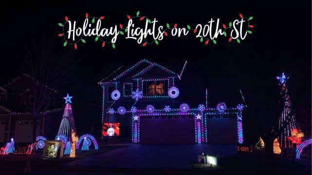 a house decorated with christmas lights.