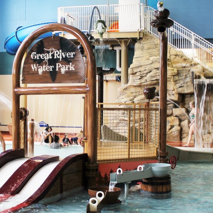 Great River Water Park image of swimming area.