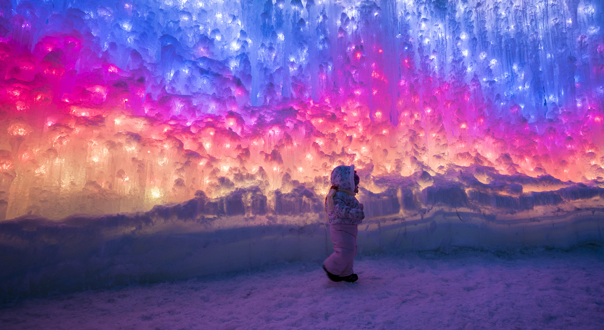 Ice Castles Minnesota.