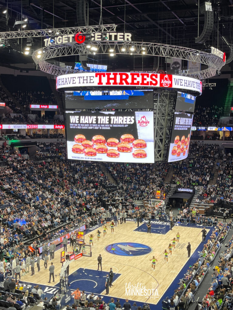 Minnesota Timberwolves Arby's Three Point Free Sandwich