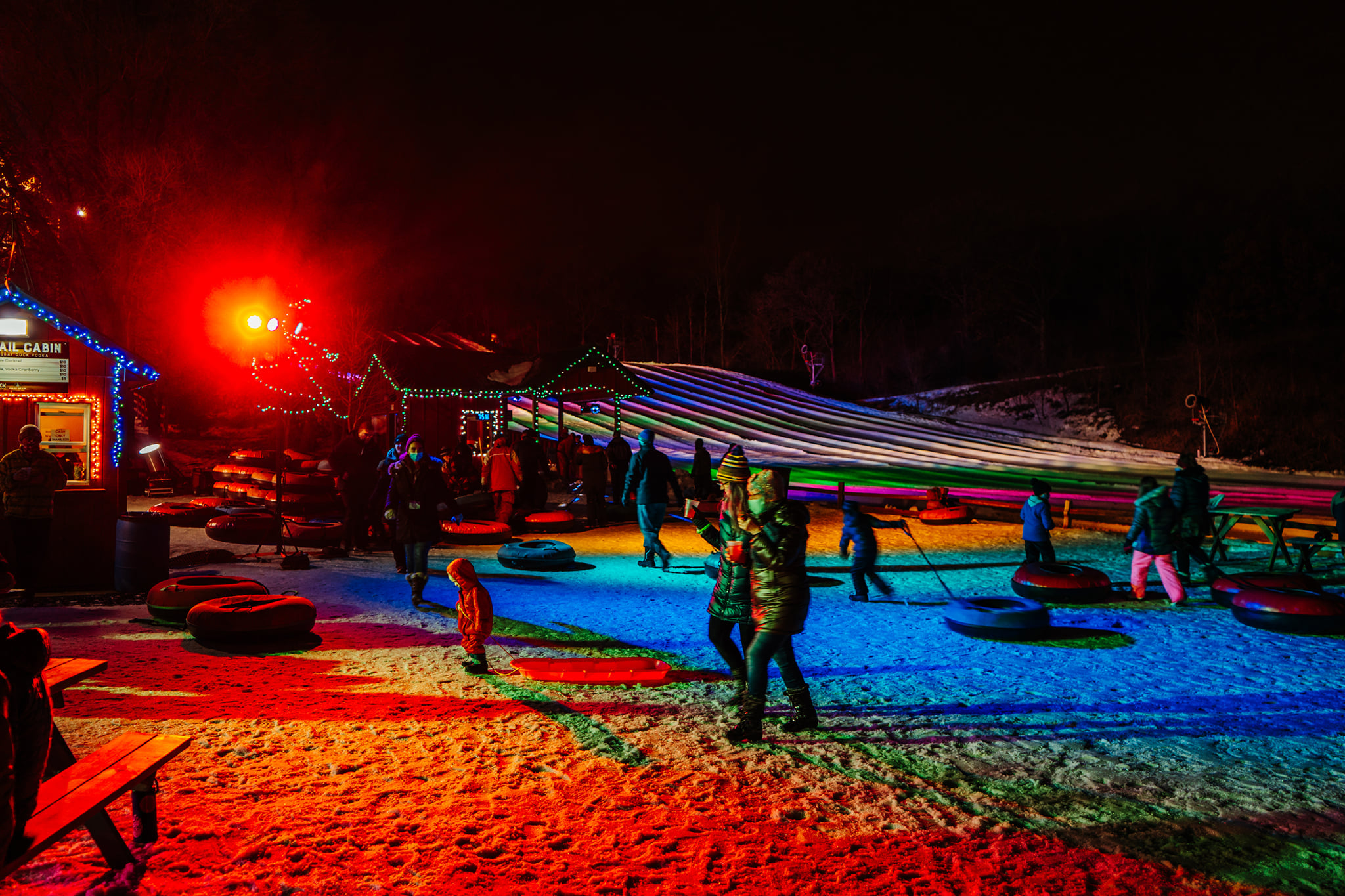 Buck Hill Northern Lights Tubing.