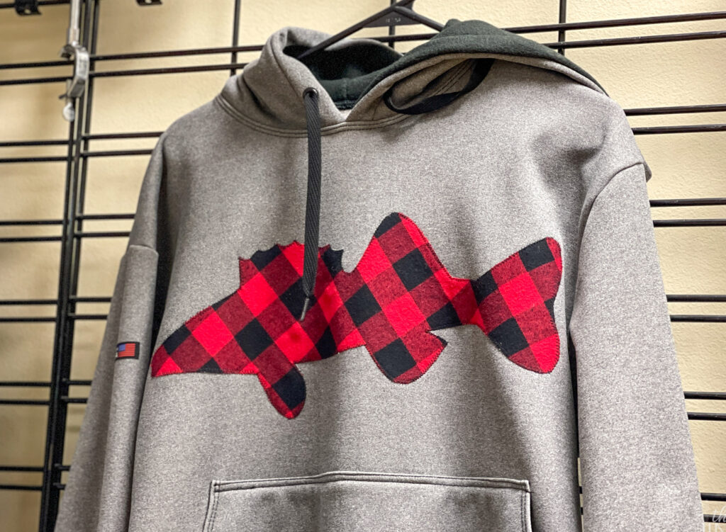 Buffalo Plaid Walleye Sweatshirt