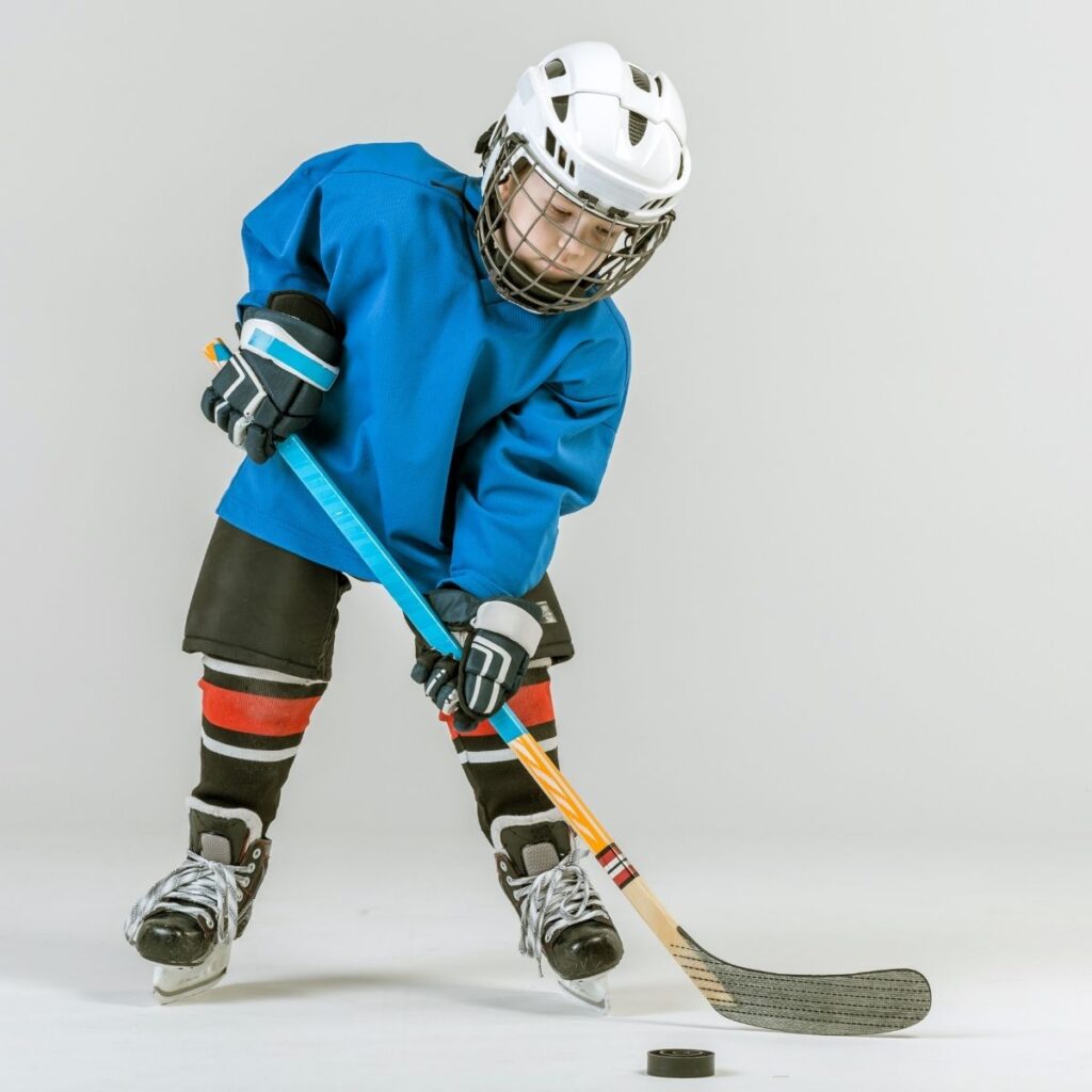 child at try hockey free event