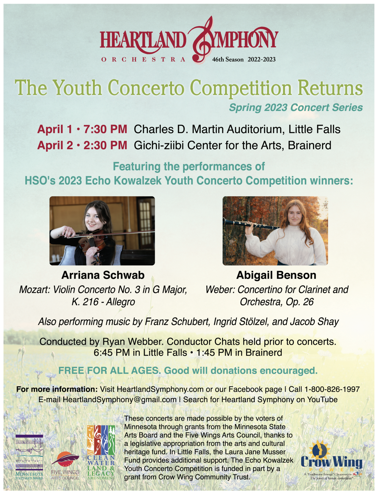 Heartland Symphony Orchestra Spring Concerts