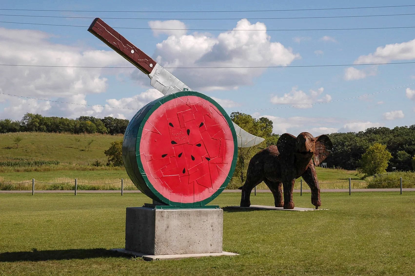 Watermelon Nyberg Sculpture.