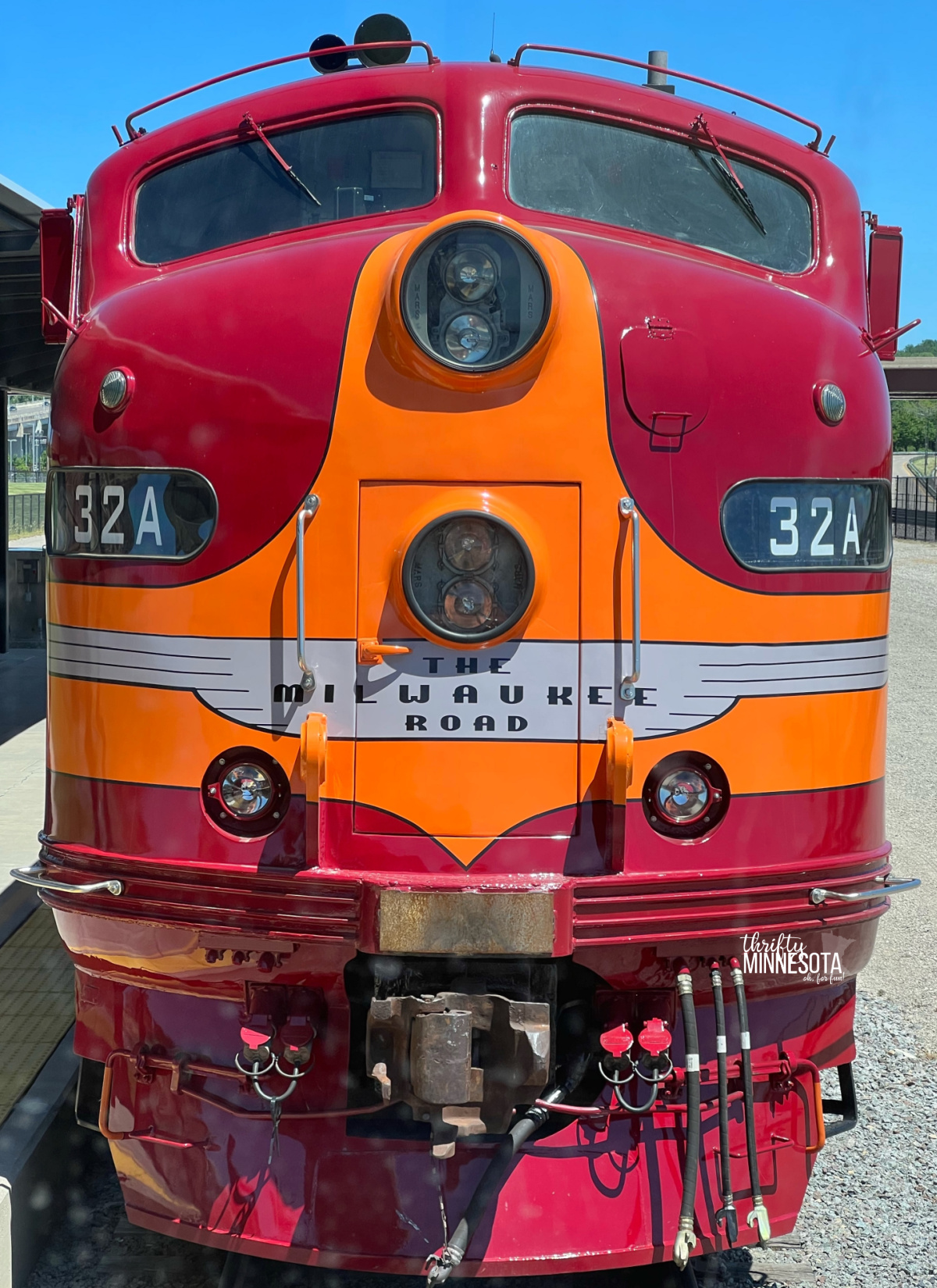 The Milwaukee Road Engine E9 No 32A at Union Depot Train Days.