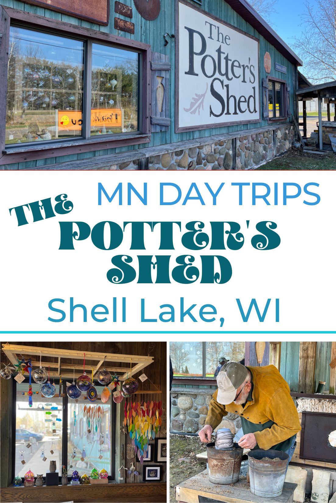The Potter's Shed Shell Lake Wisconsin Day Trip