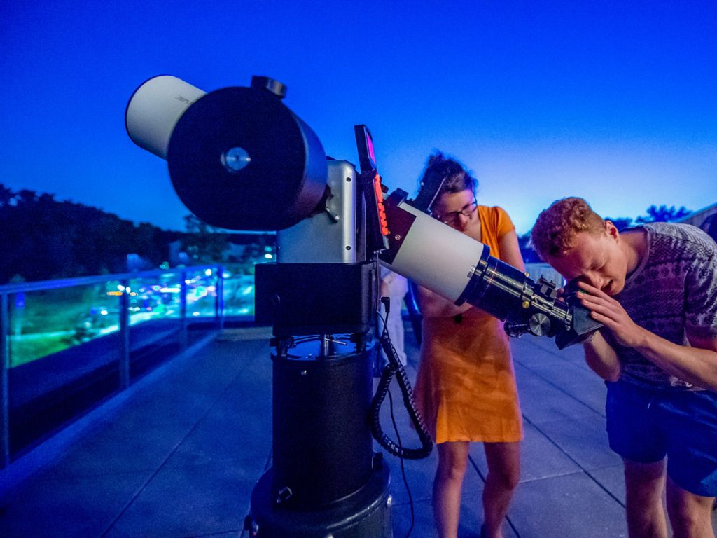 Telescope at Bell Museum Planetarium