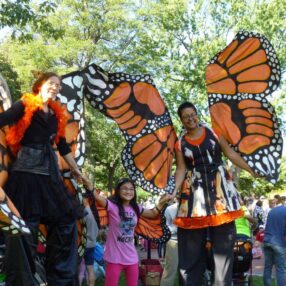 Costumed performers at Minneapolis Monach Festival