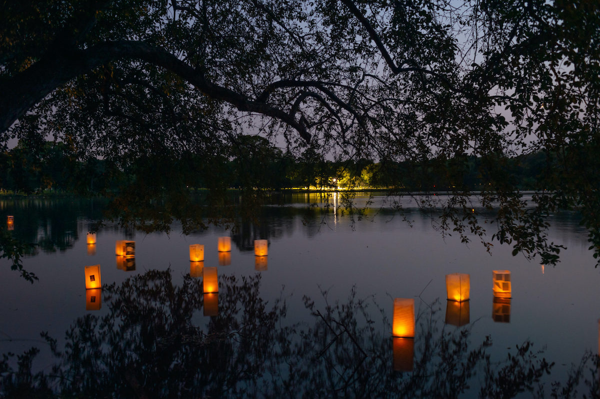 Lantern Lighting Ceremony at Lakewood Cemetery.