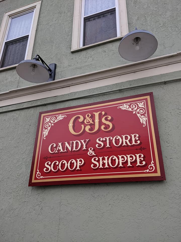 C&J Candy Store Scoop Shoppe Sign 