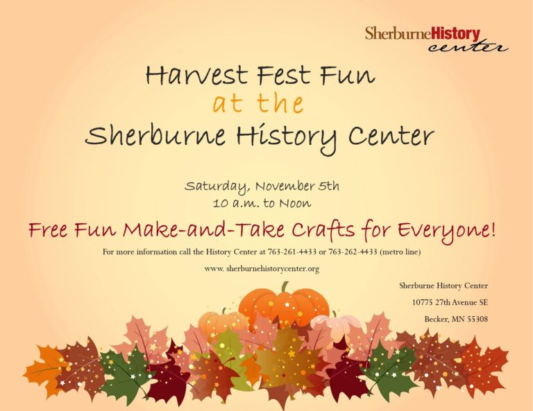 Sherburne History Center Harvest Fest - Thrifty Minnesota