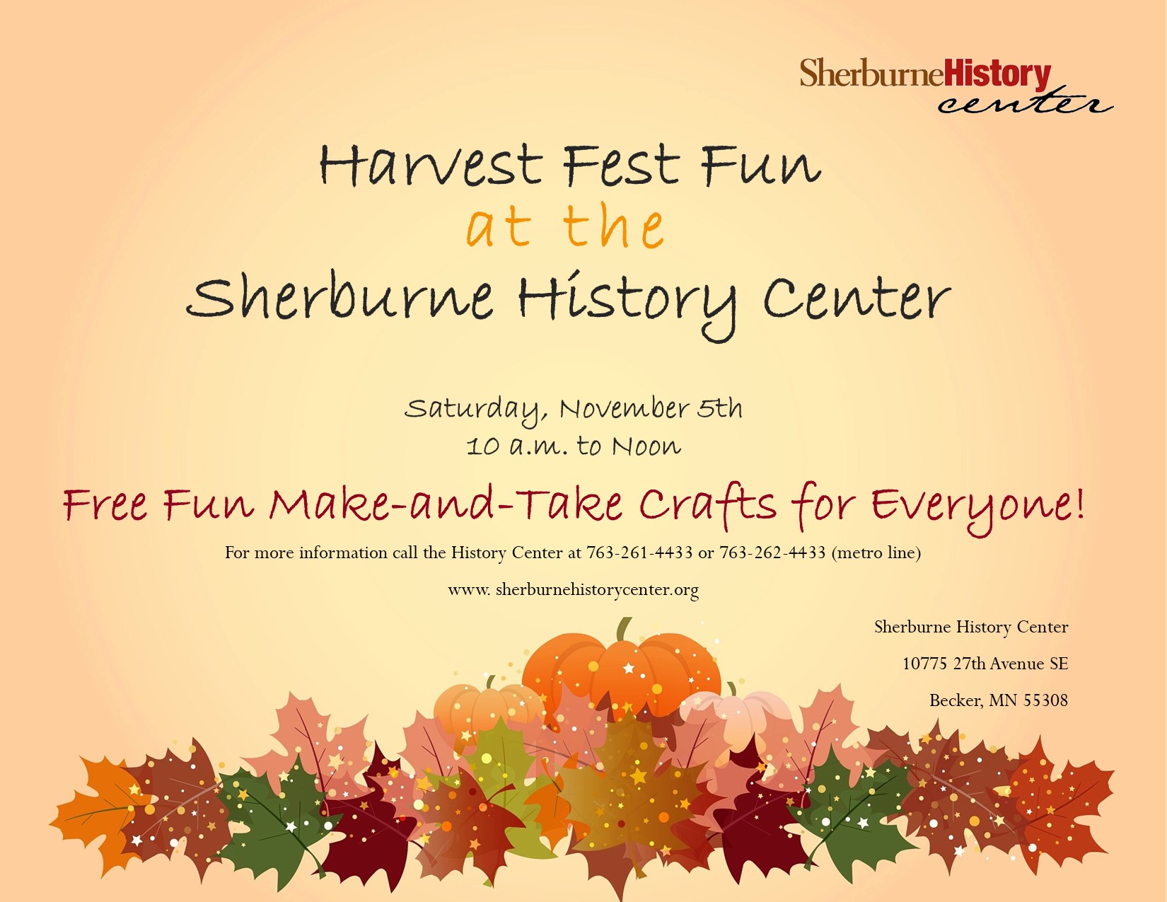 Sherburne History Center Harvest Fest