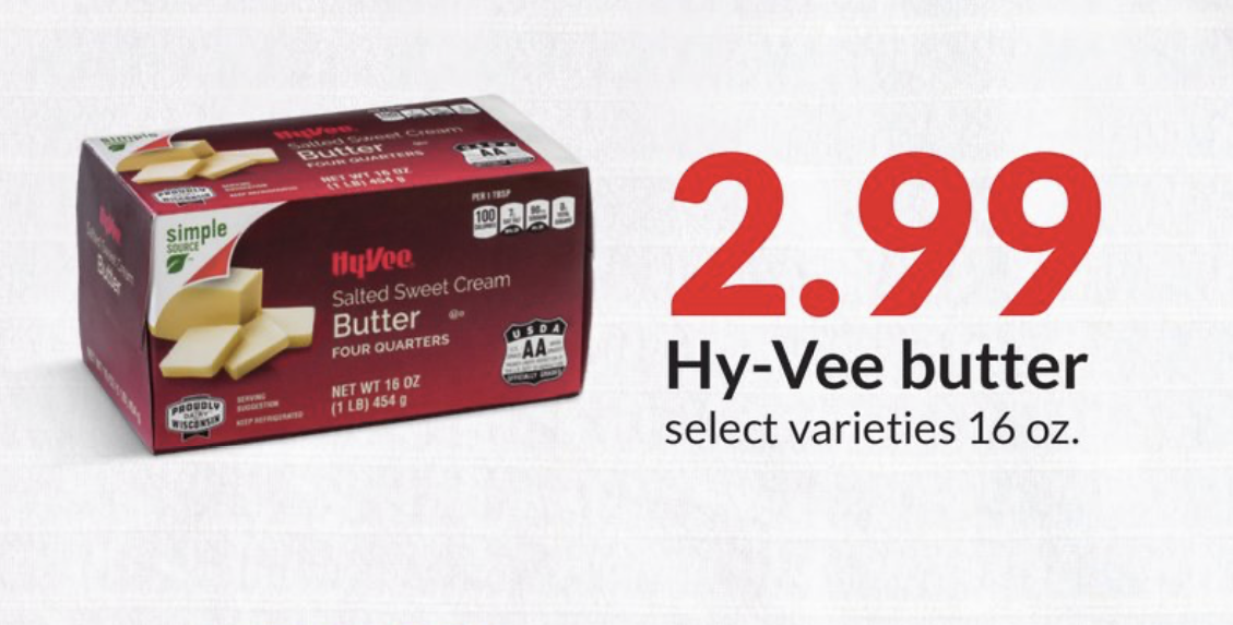 Hy-Vee Butter Sale