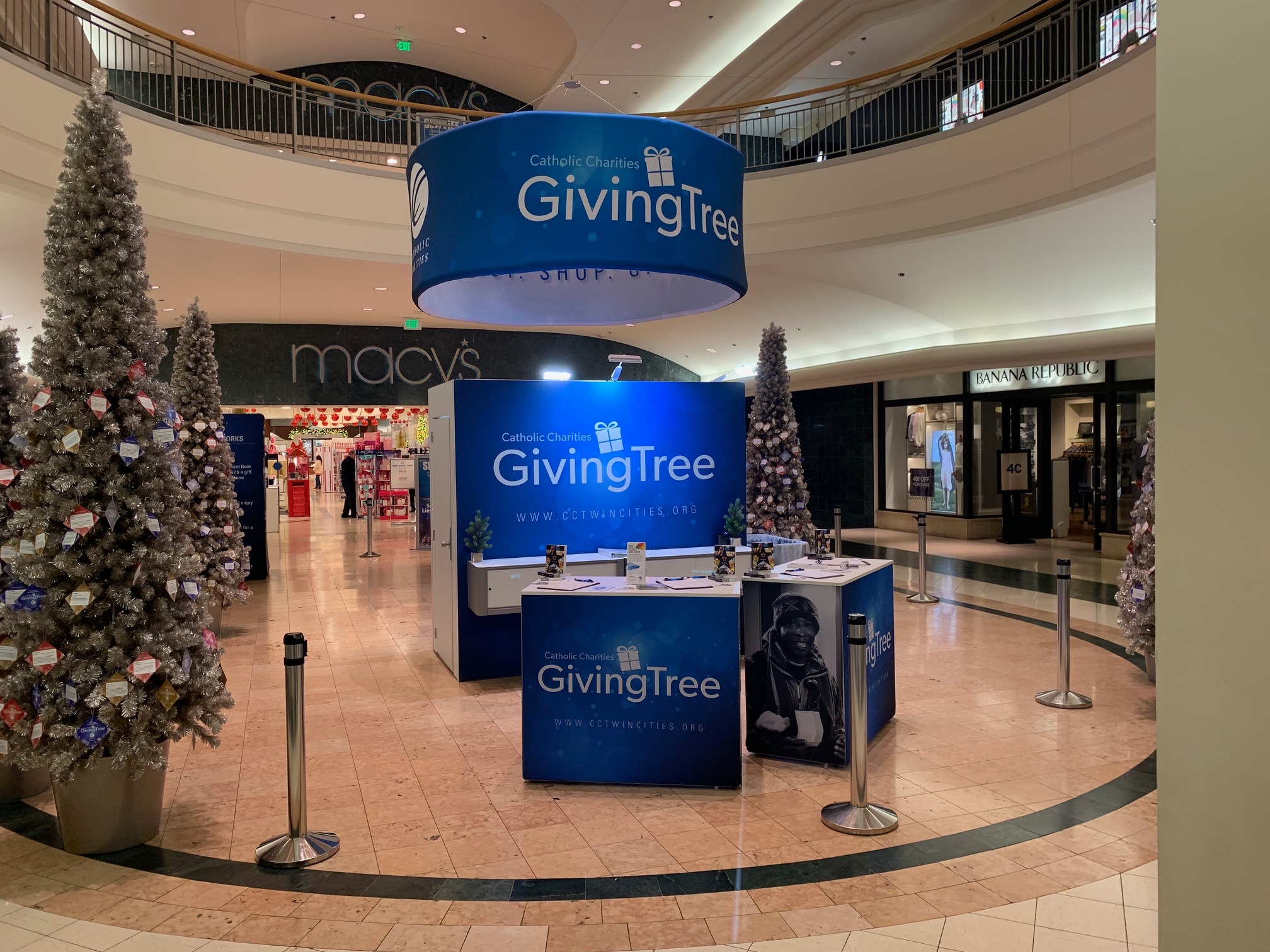 Catholic Charities Giving Tree at Mall of America Thrifty Minnesota