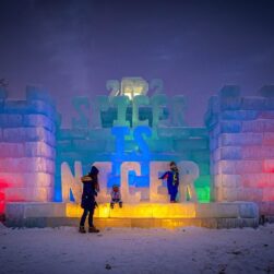spicer winterfest ice castle