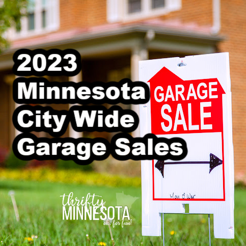 2023 Minnesota City Wide Garage Sale List Square  