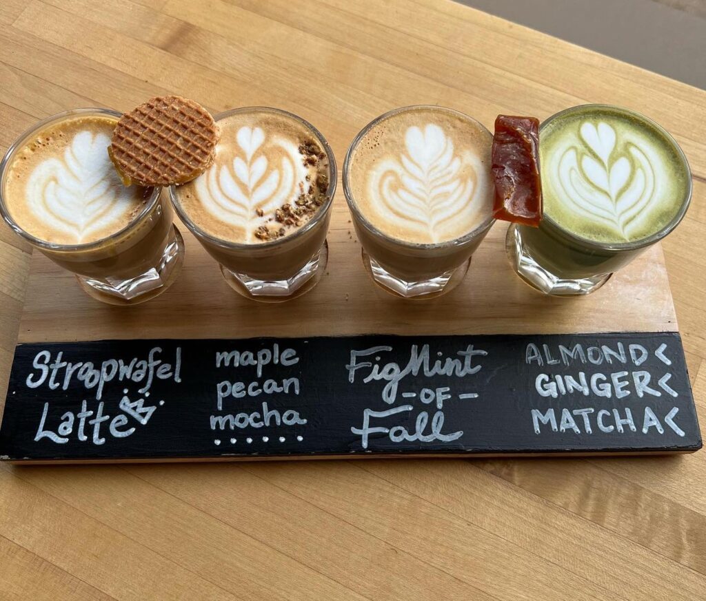 Coffee Flight At Third Space Cafe In Minneapolis 1024x873 