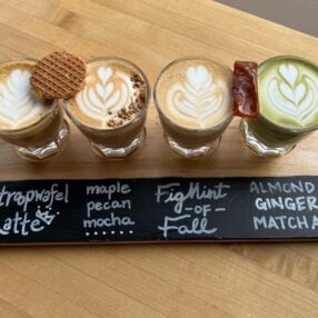 Coffee Flight at Third Space Café in Minneapolis