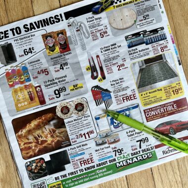Menards Ad with Free After Rebate Items