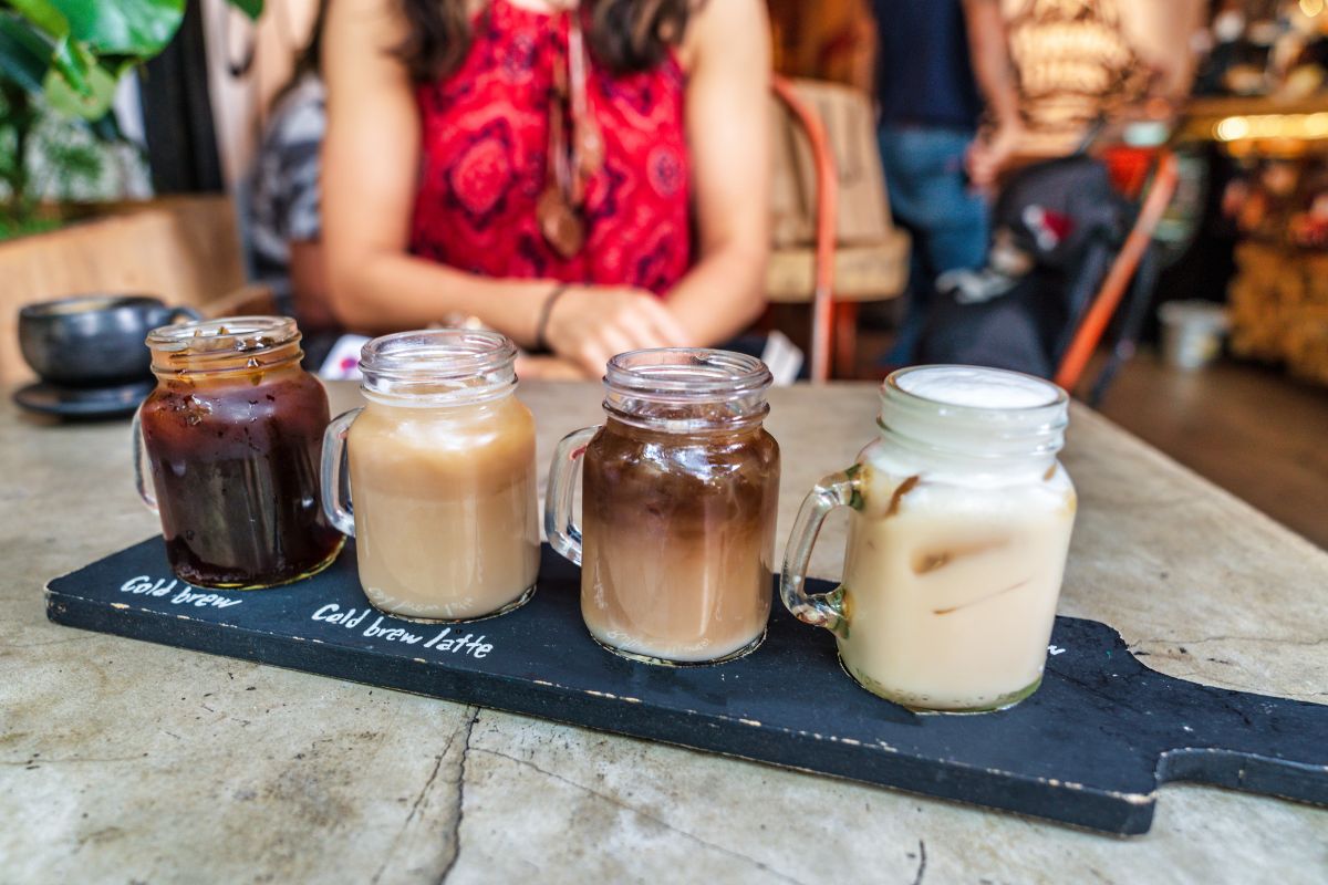 iced coffee flight tasting